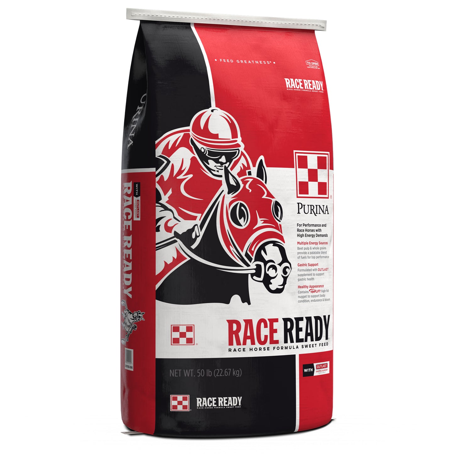 Left Angle of Purina Race Ready Bag
