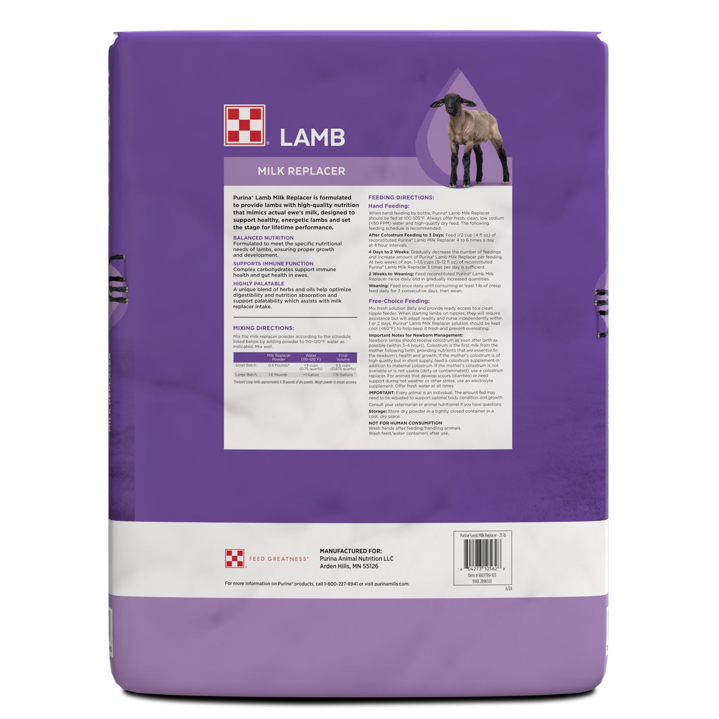 Purina® Lamb Milk Replacer