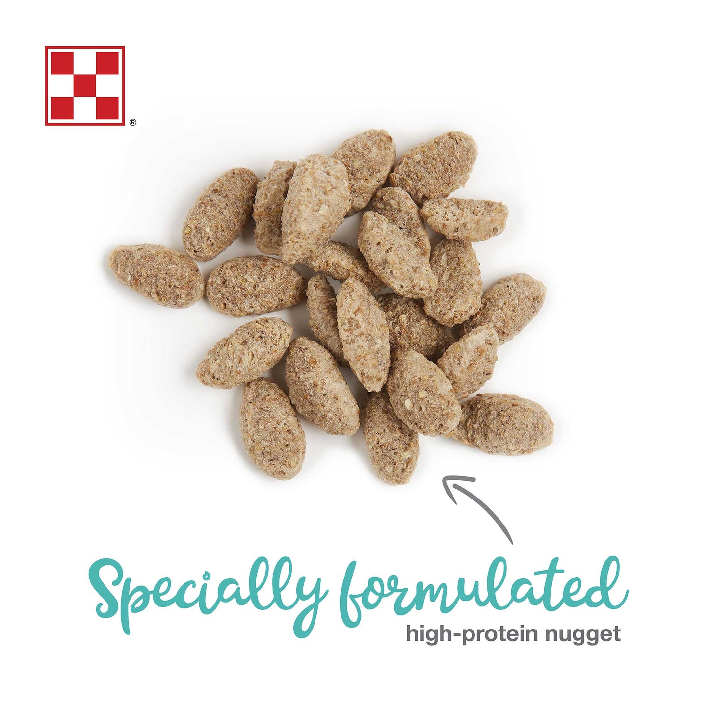 A pile of the high protein nugget
