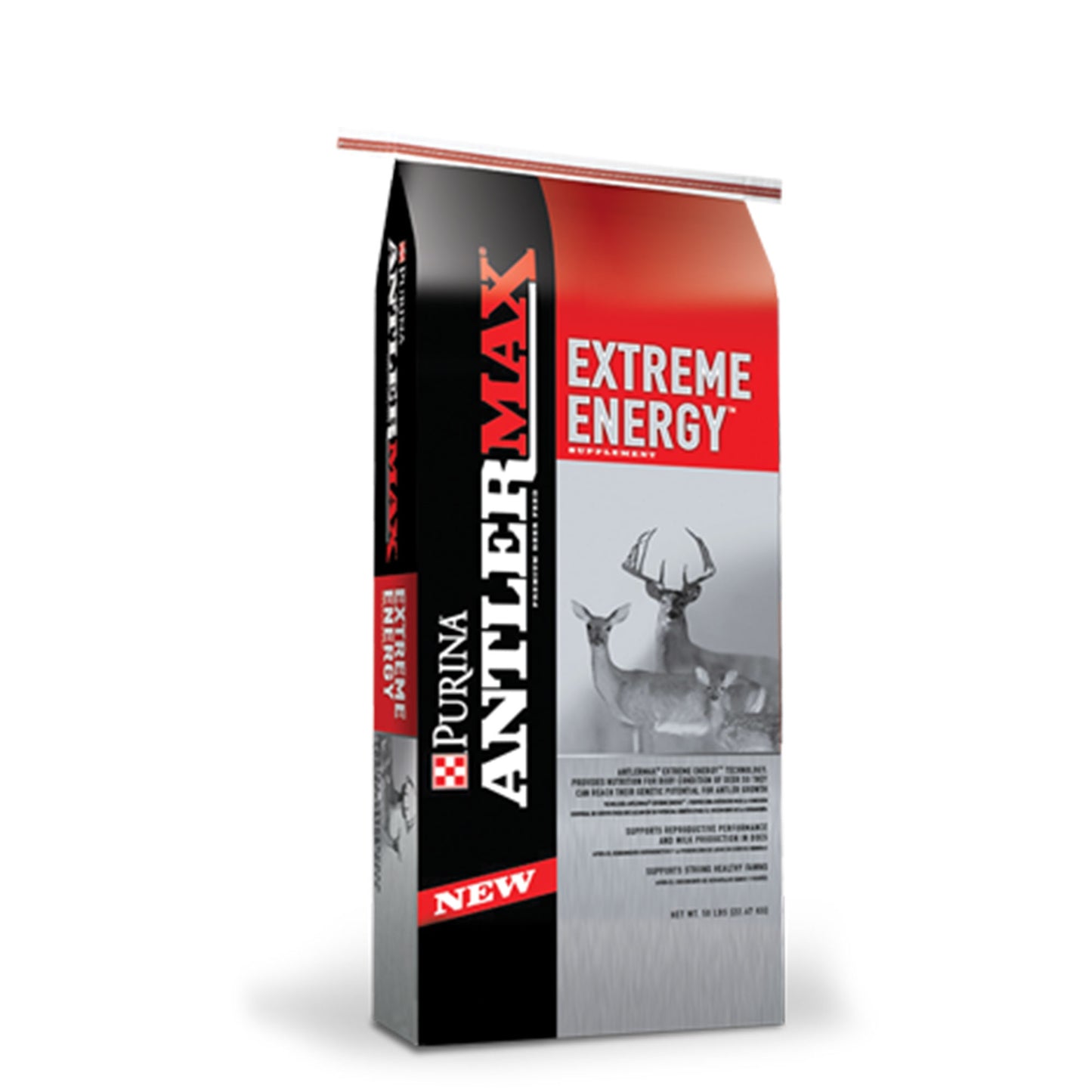 Left angle of Purina AntlerMax Extreme Energy