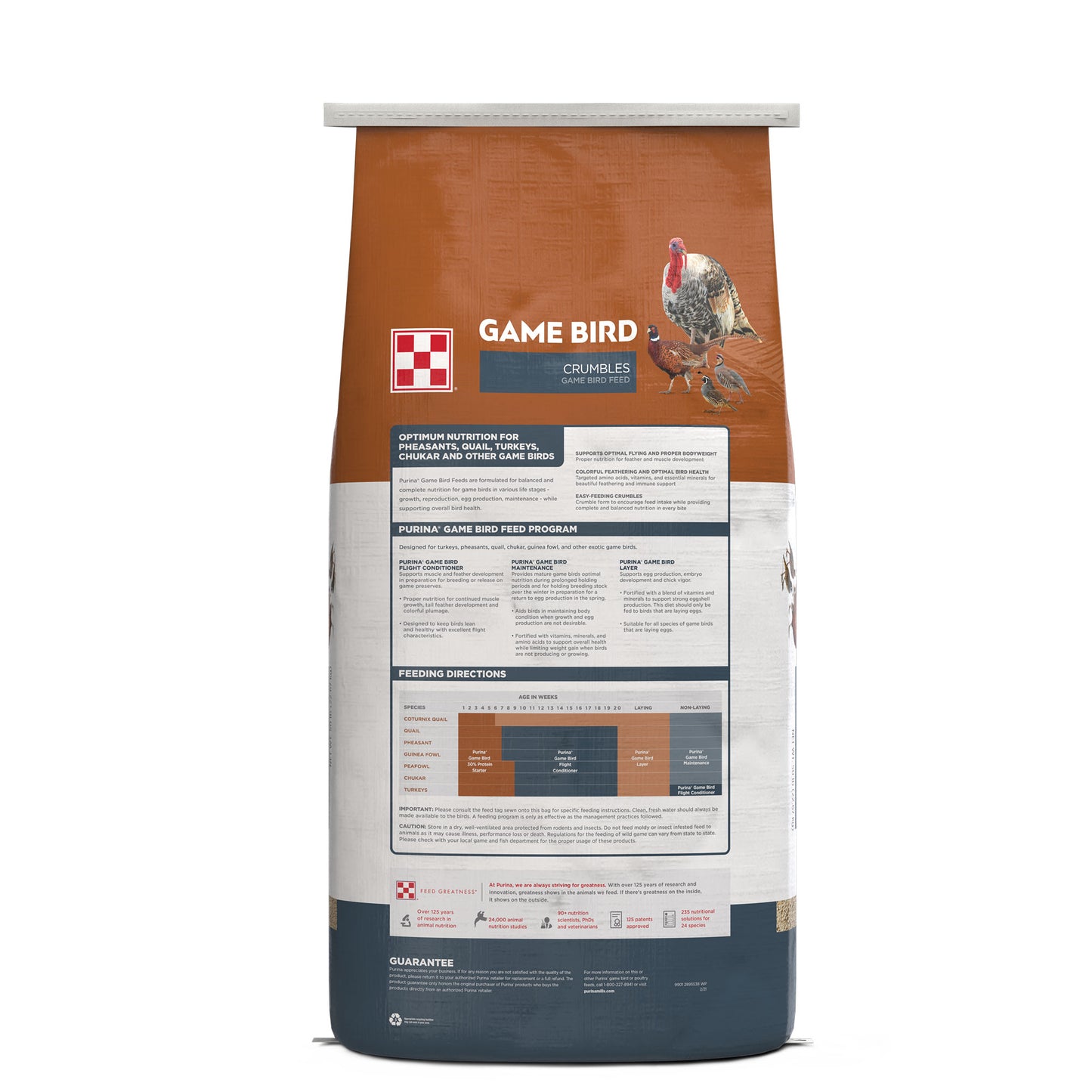 Game Bird 50 Pound Bag Back