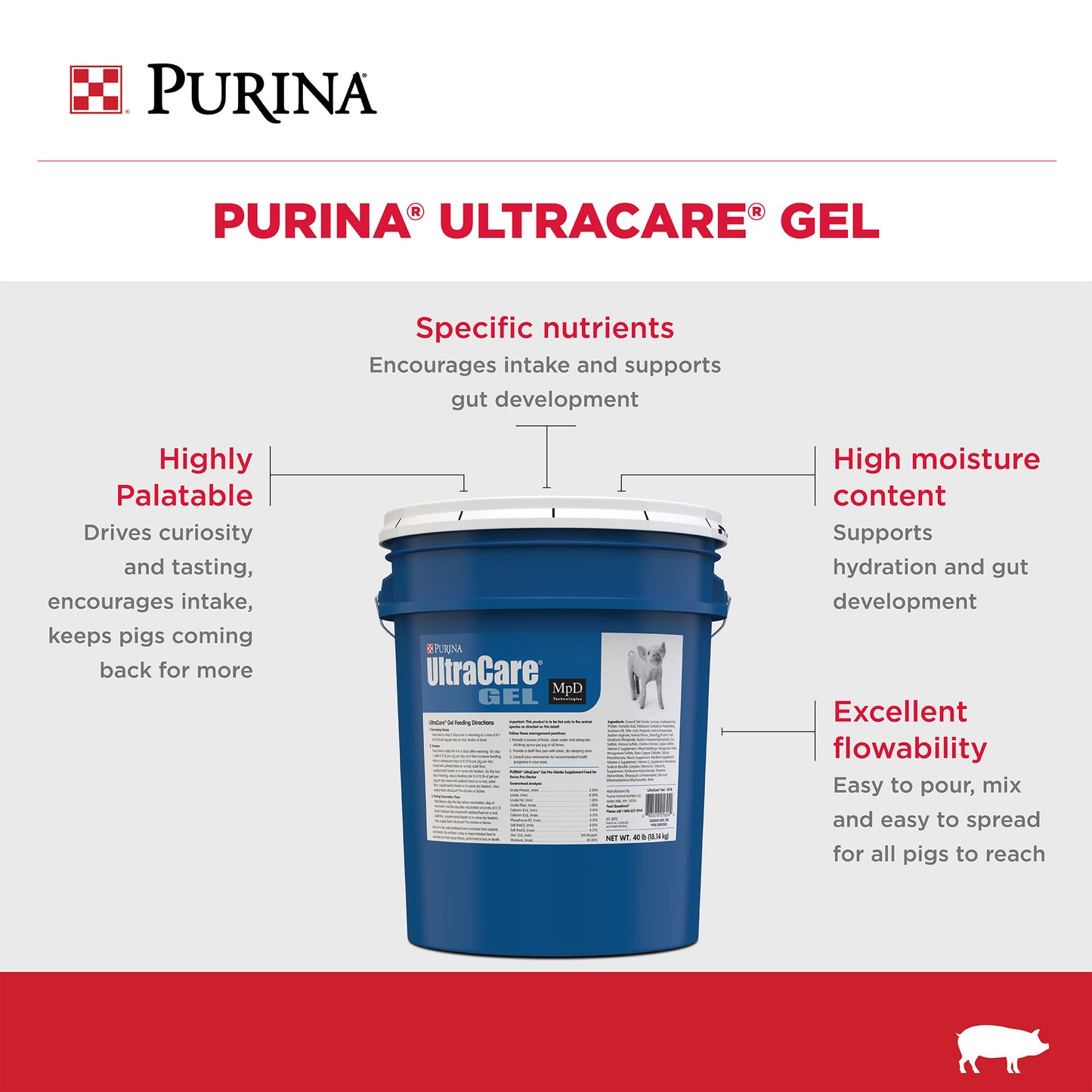 Purina Ultra Gel 40 Pound Bucket