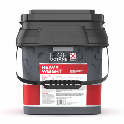 Back of the Purina High Octane Heavy Weight Show Supplement