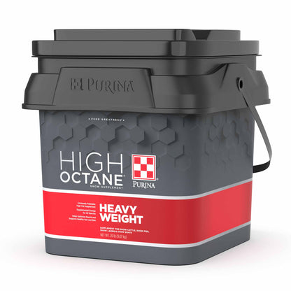 Right angle of the Purina High Octane Heavy Weight Show Supplement