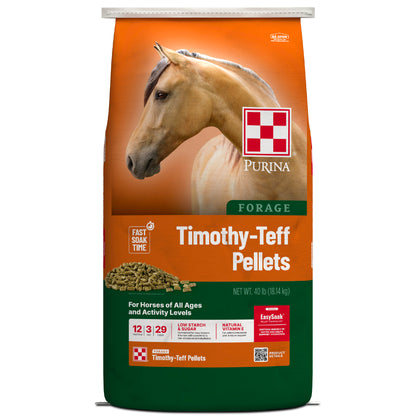Purina® Forage Timothy-Teff Pellets, 40 lb Bag