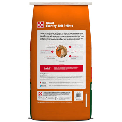 Purina® Forage Timothy-Teff Pellets, 40 lb Bag