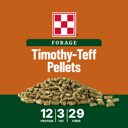 Purina® Forage Timothy-Teff Pellets, 40 lb Bag