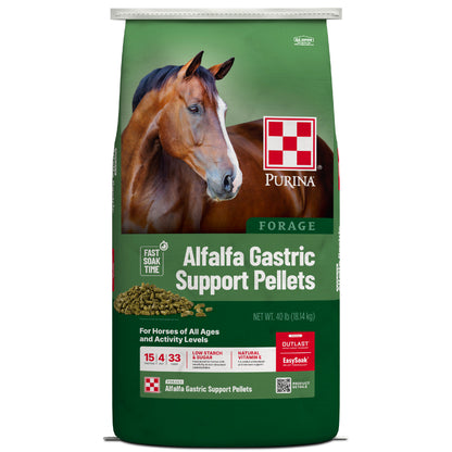 Purina® Forage Alfalfa Gastric Support Pellets, 40 Pound Bag