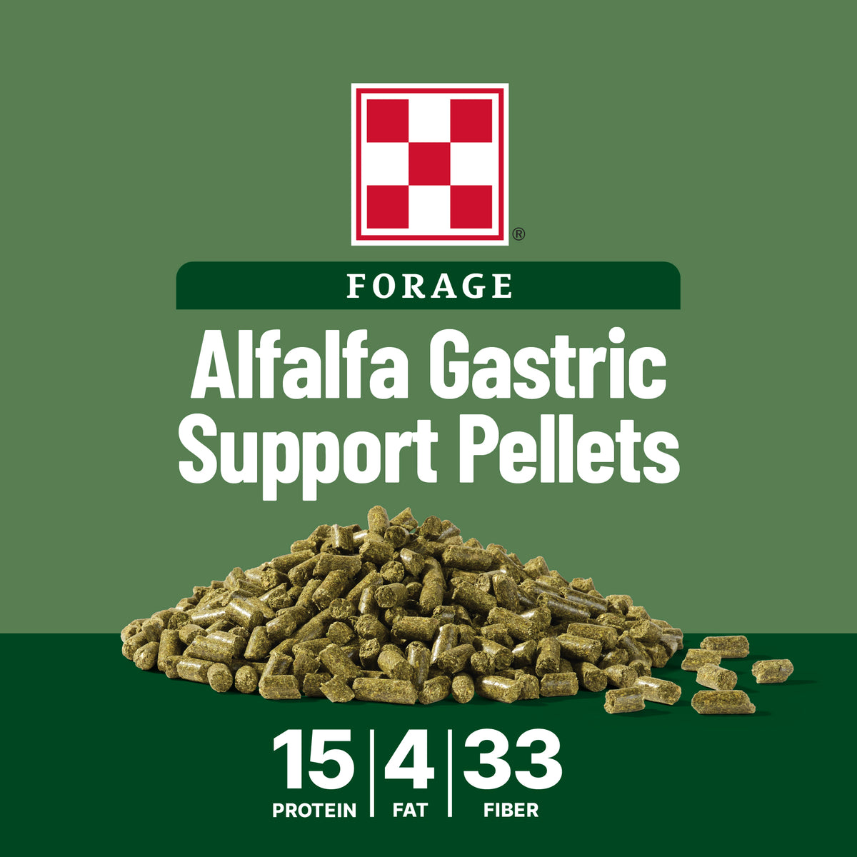Purina® Forage Alfalfa Gastric Support Pellets, 40 Pound Bag