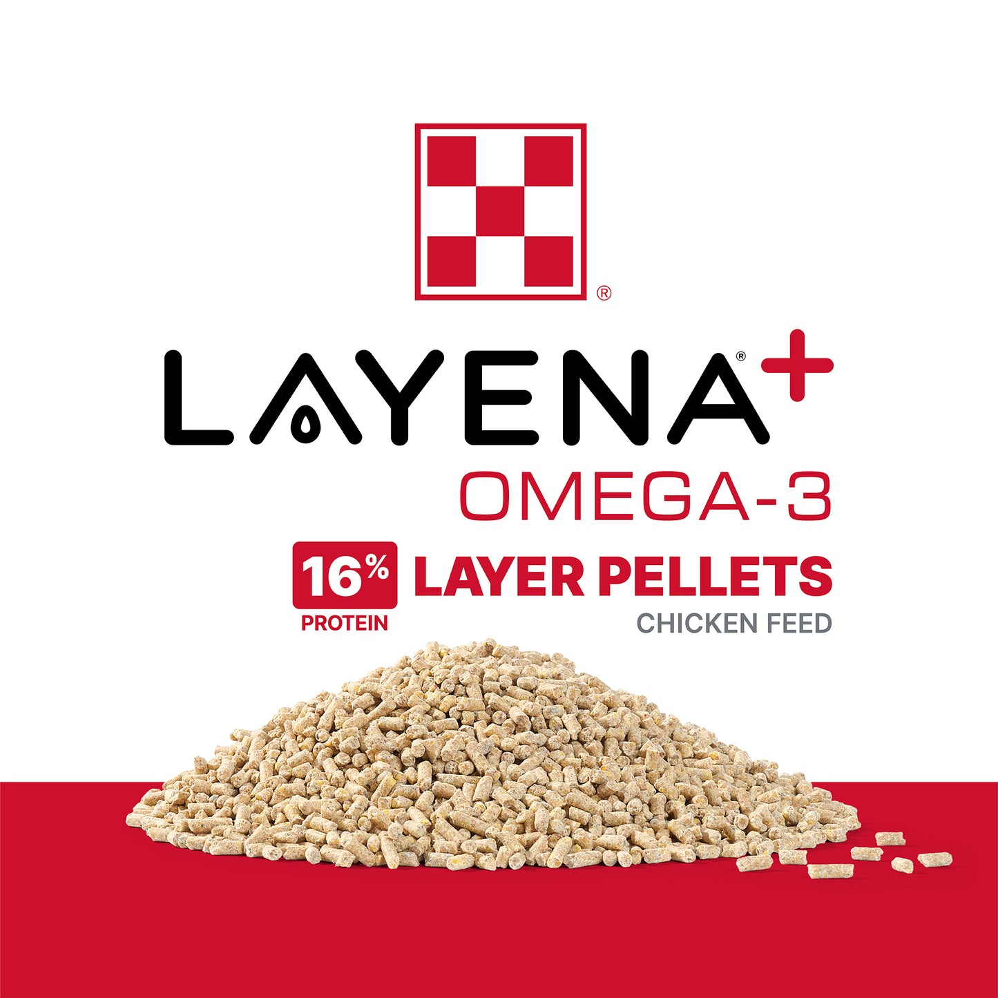Purina® Layena®+ Omega-3 Chicken Feed Pellets