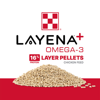 Purina® Layena®+ Omega-3 Chicken Feed Pellets