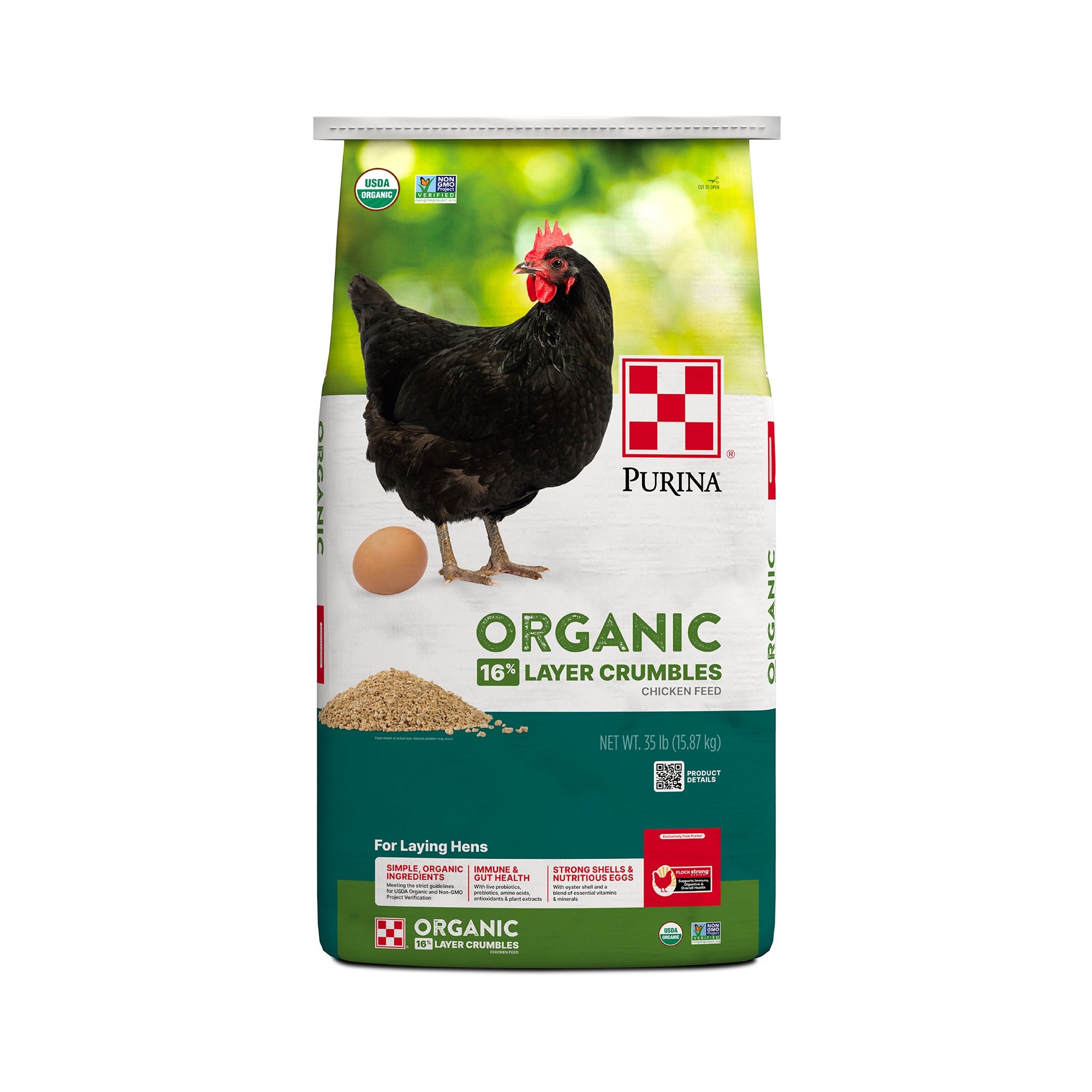 Purina® Organic Layer Crumbles Chicken Feed