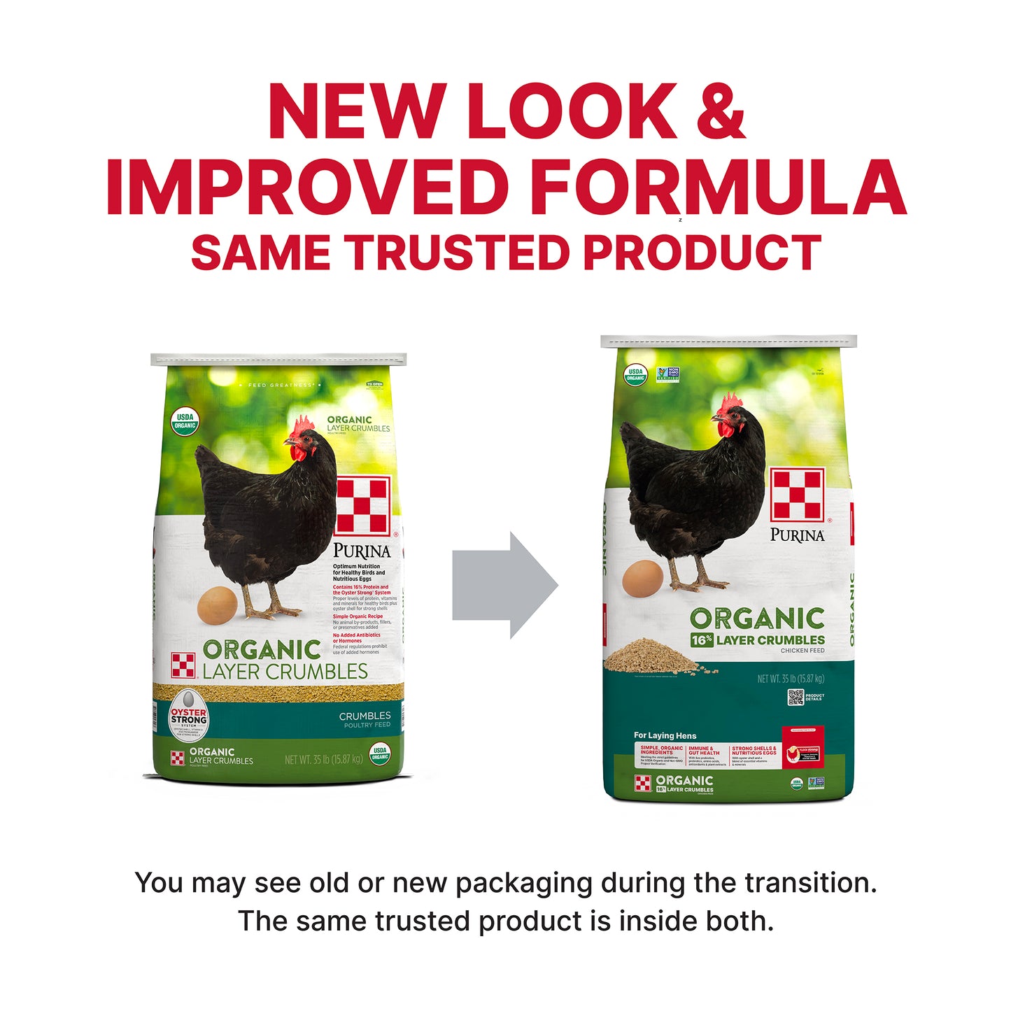 Purina® Organic Layer Crumbles Chicken Feed