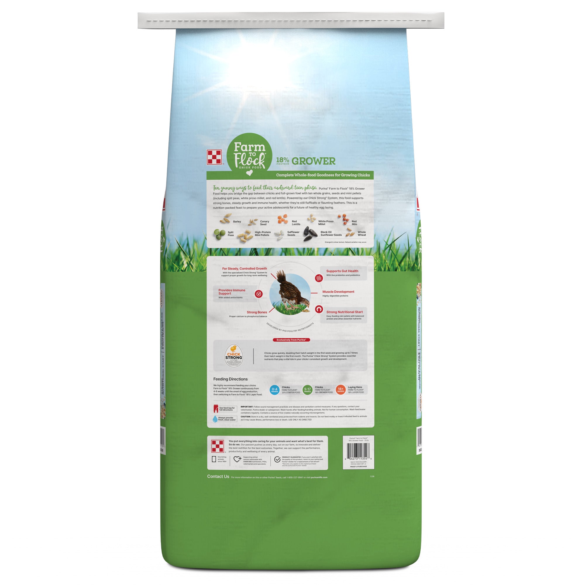 Purina® Farm to Flock® 18% Grower | Mini-Pellets For Chickens – Purina ...