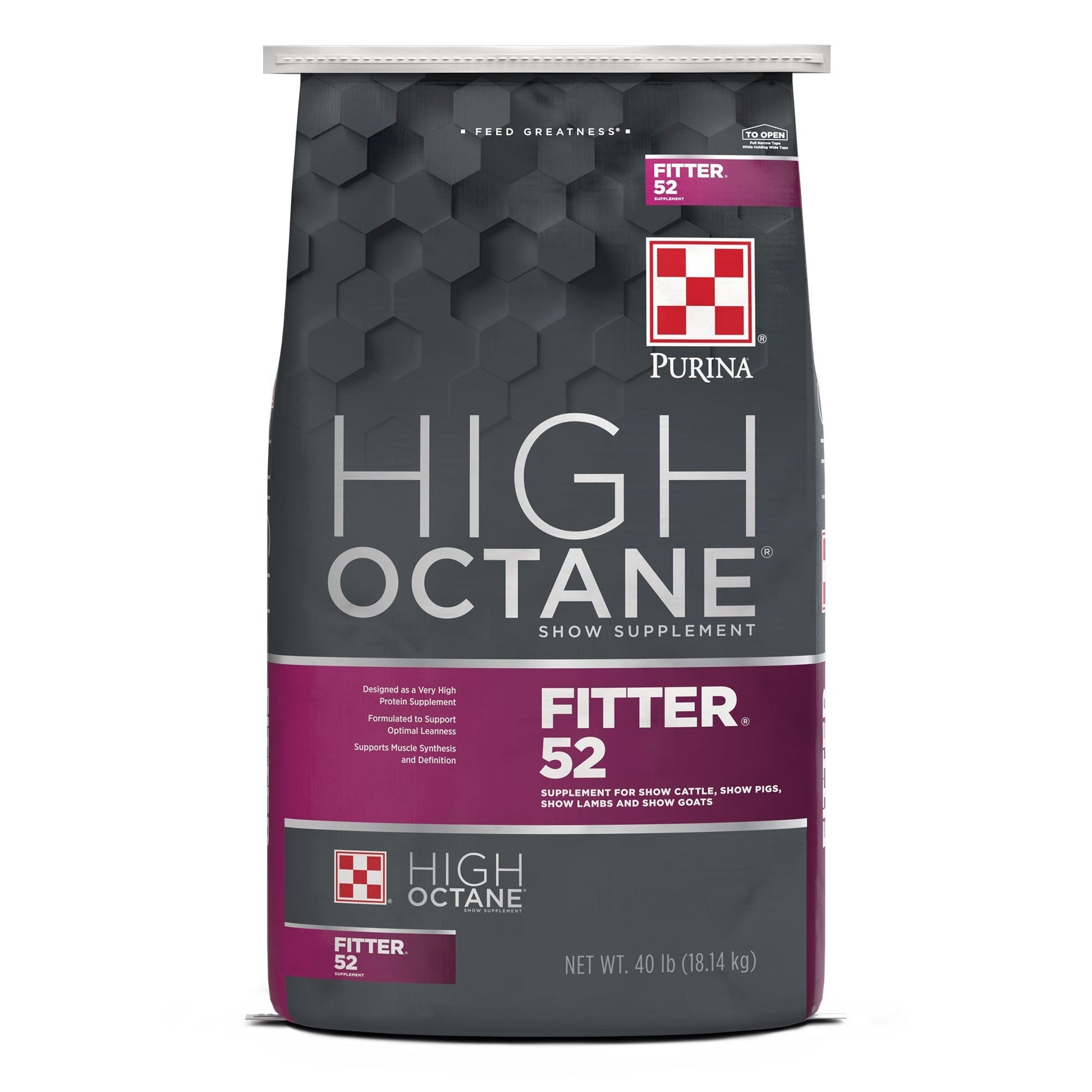 Front of Purina® High Octane® Fitter 52™ Show Supplement