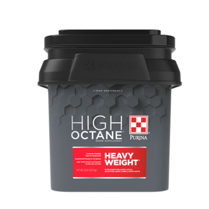 Front of the Purina High Octane Heavy Weight Show Supplement