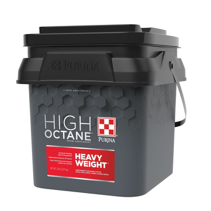 Right angle of the Purina High Octane Heavy Weight Show Supplement