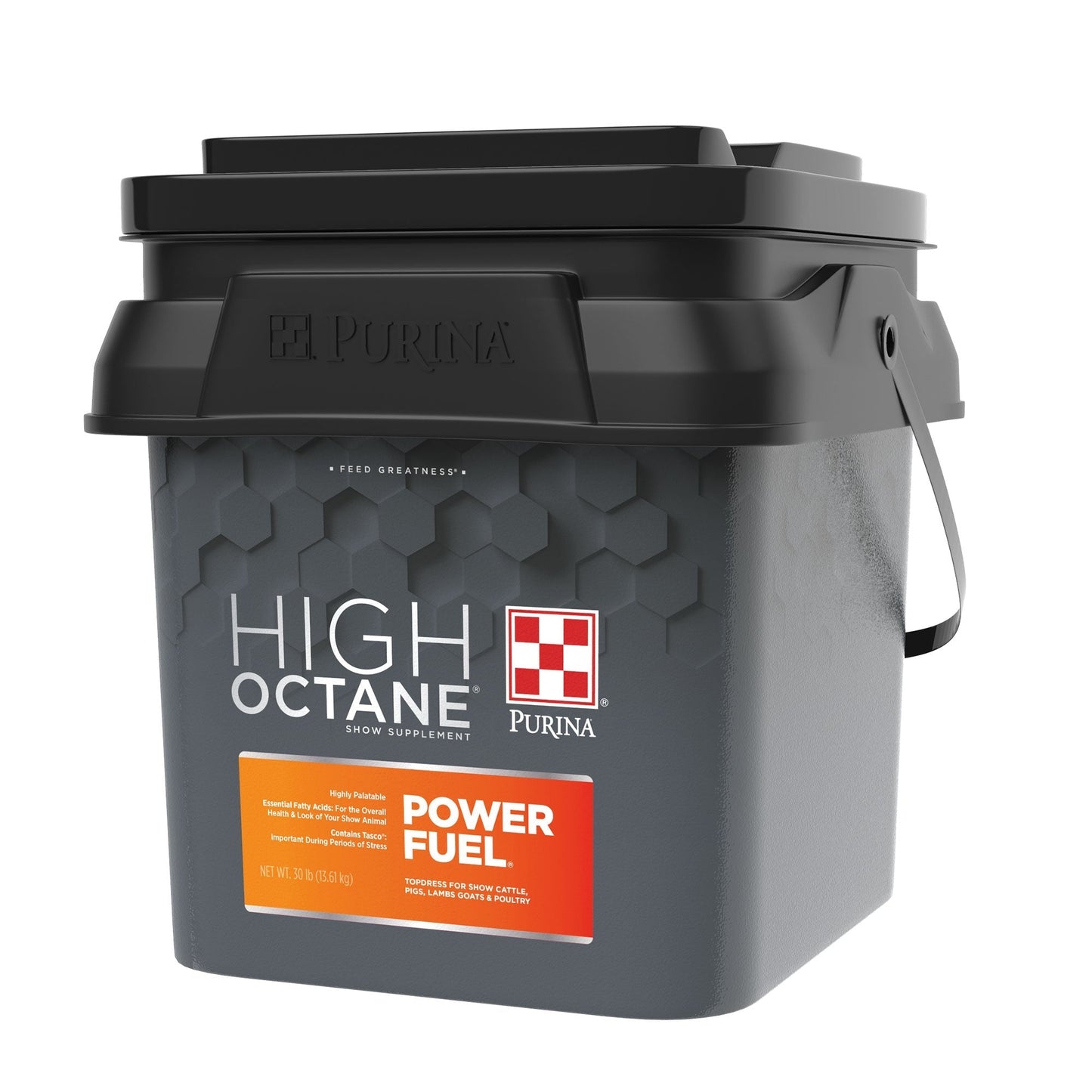 Right angle of Purina High Octane Power Fuel Show Supplement