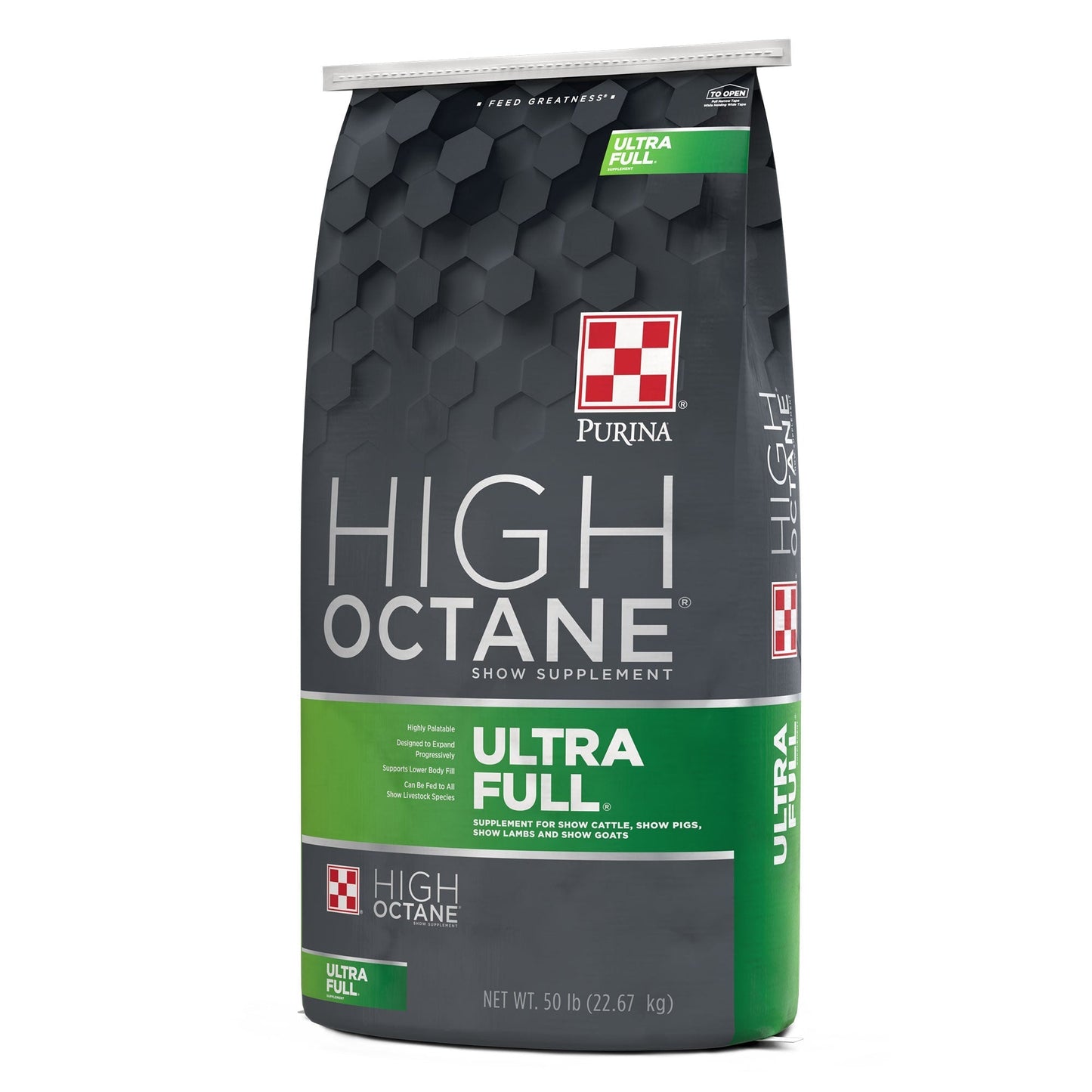 Right angle of Purina High Octane Ultra Full Show Supplement