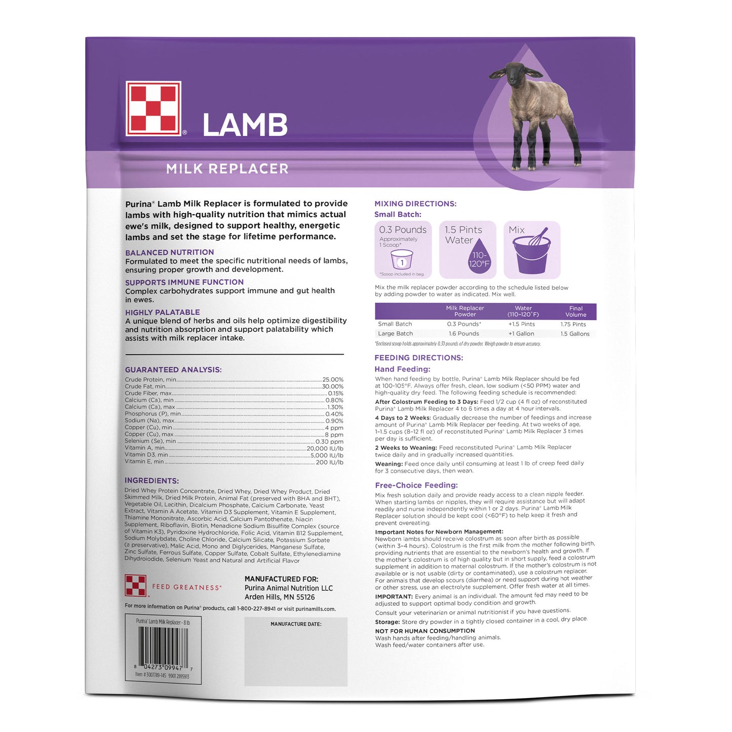 Purina® Lamb Milk Replacer | Ship to Home – Purina Animal Nutrition