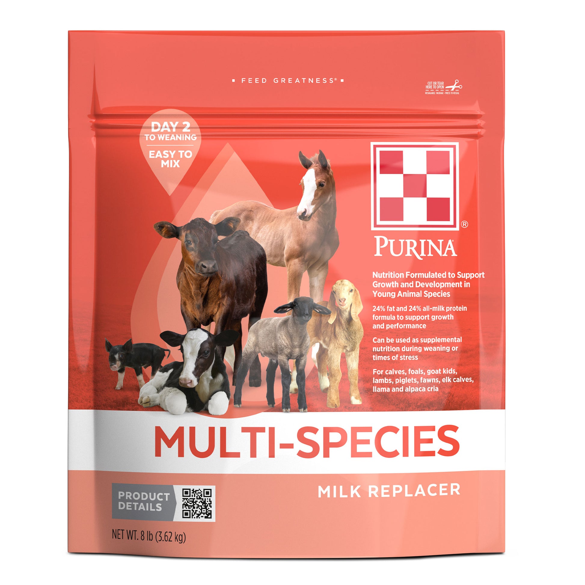 Purina® Multi-Species Milk Replacer 8 pound Pouch