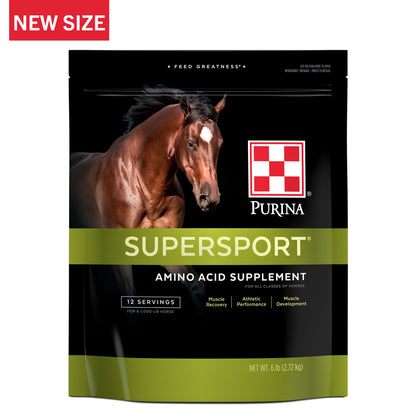 Front of Purina SuperSport 6 Pound Bag