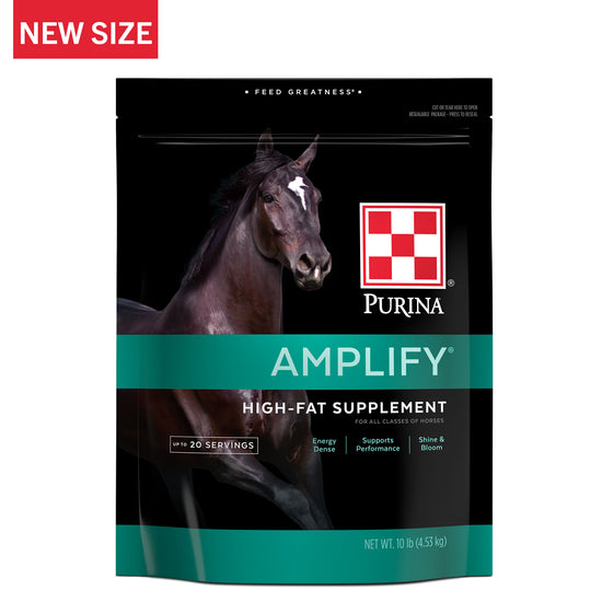 Purina® Amplify® Horse Supplement High Fat Supplement for Horses Purina Animal Nutrition