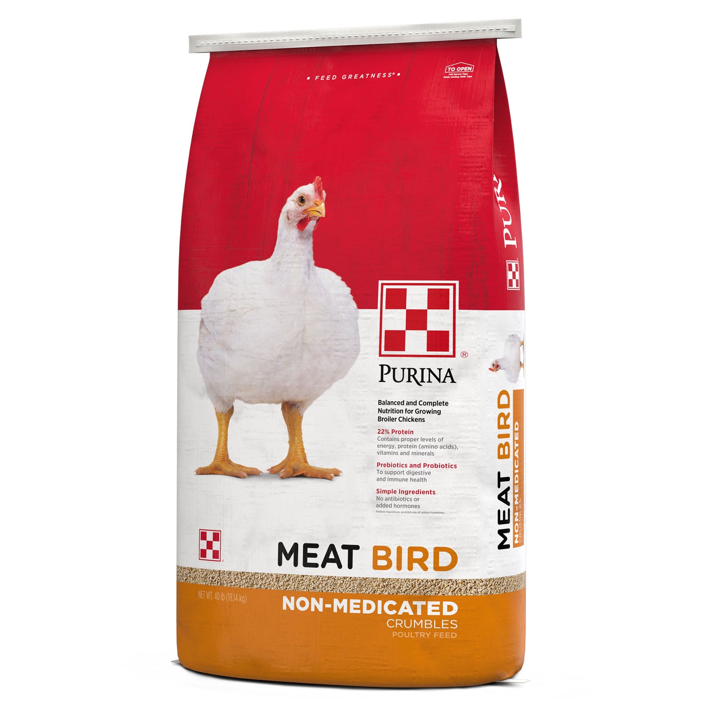 Right angle of Purina Flock Block 25 Pounds