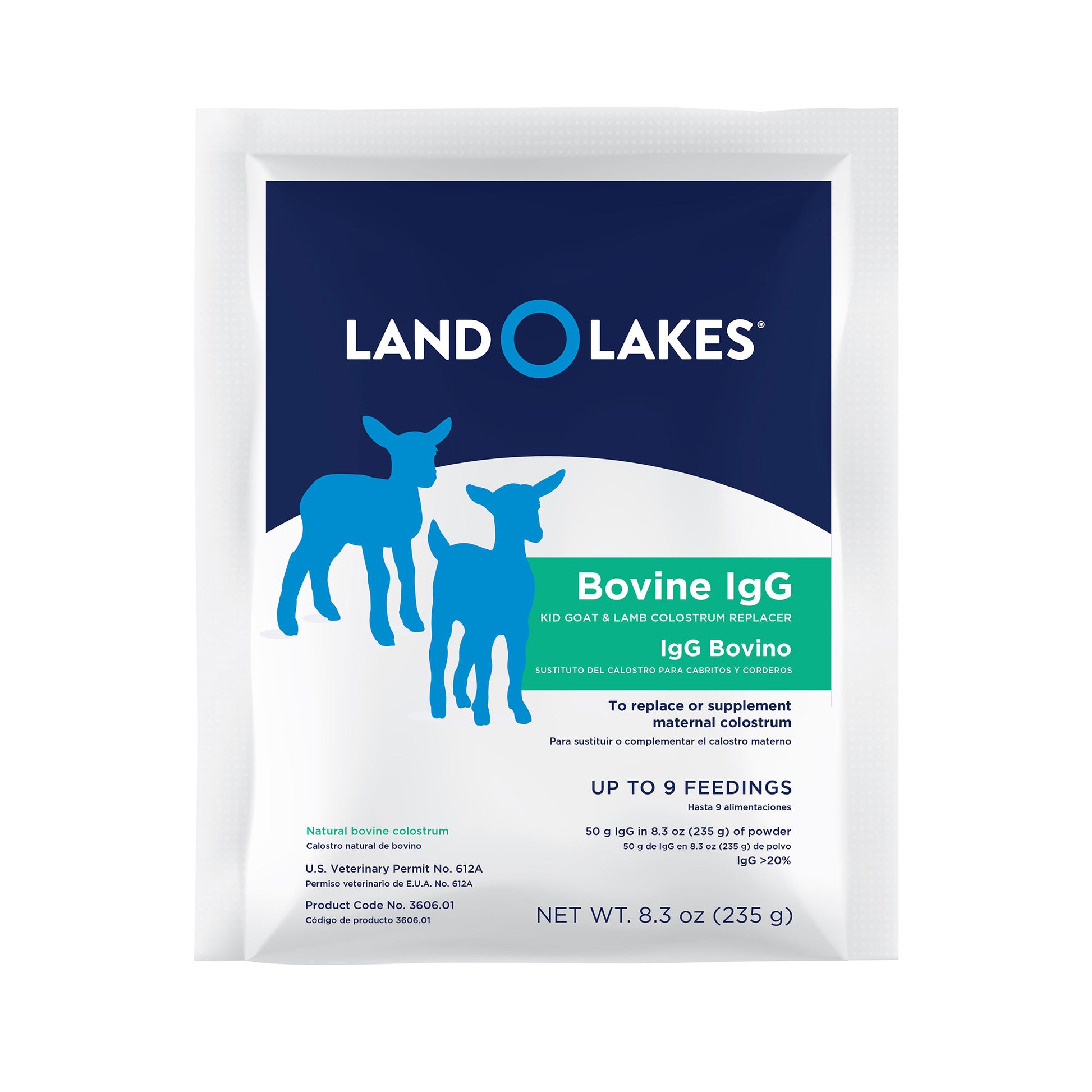 LAND O LAKES Colostrum Replacement for Kid Goats + Lambs 8.3oz pouch