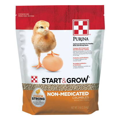 Purina Start & Grow poultry feed 5 Pound bag