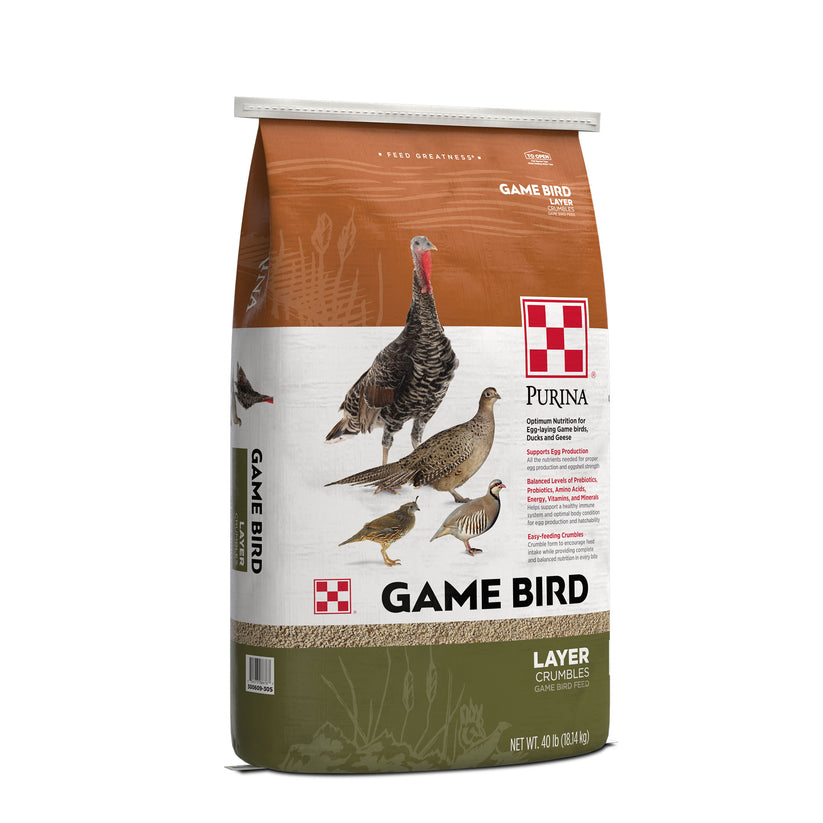 Purina® Game Bird Layer Feed Supports Egg Production Purina Animal