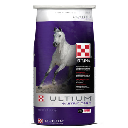 Front of Purina Ultium Gastric Horse Formula 50 Pound Bag