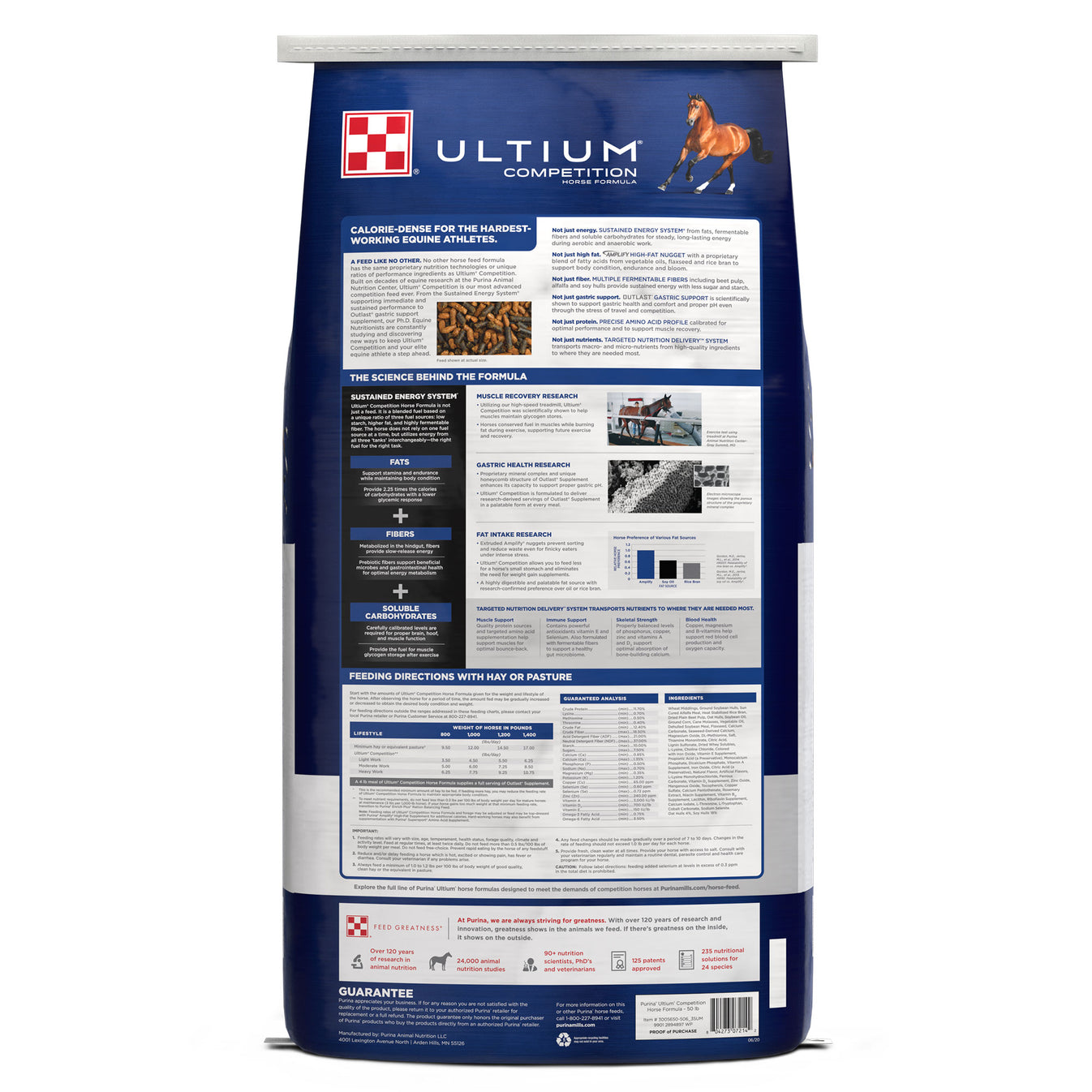 Purina® Ultium® Competition Horse Feed With Beet Pulp Purina Animal Nutrition