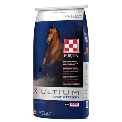 Right angle of Purina Ultium Competition Horse Formula 50 Pound Bag