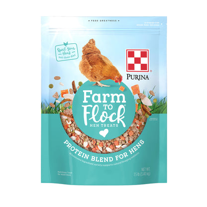 Front of Farm to Flock Protein Blend 7.5 Pound Bag