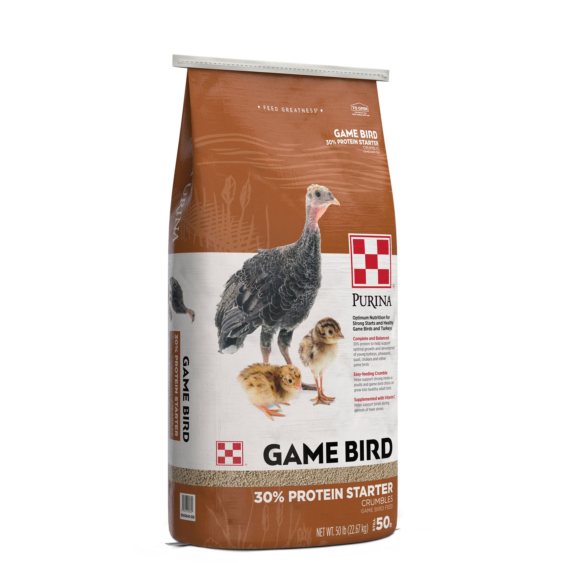Purina Game Bird 30% Protein Starter 50 Pound Bag