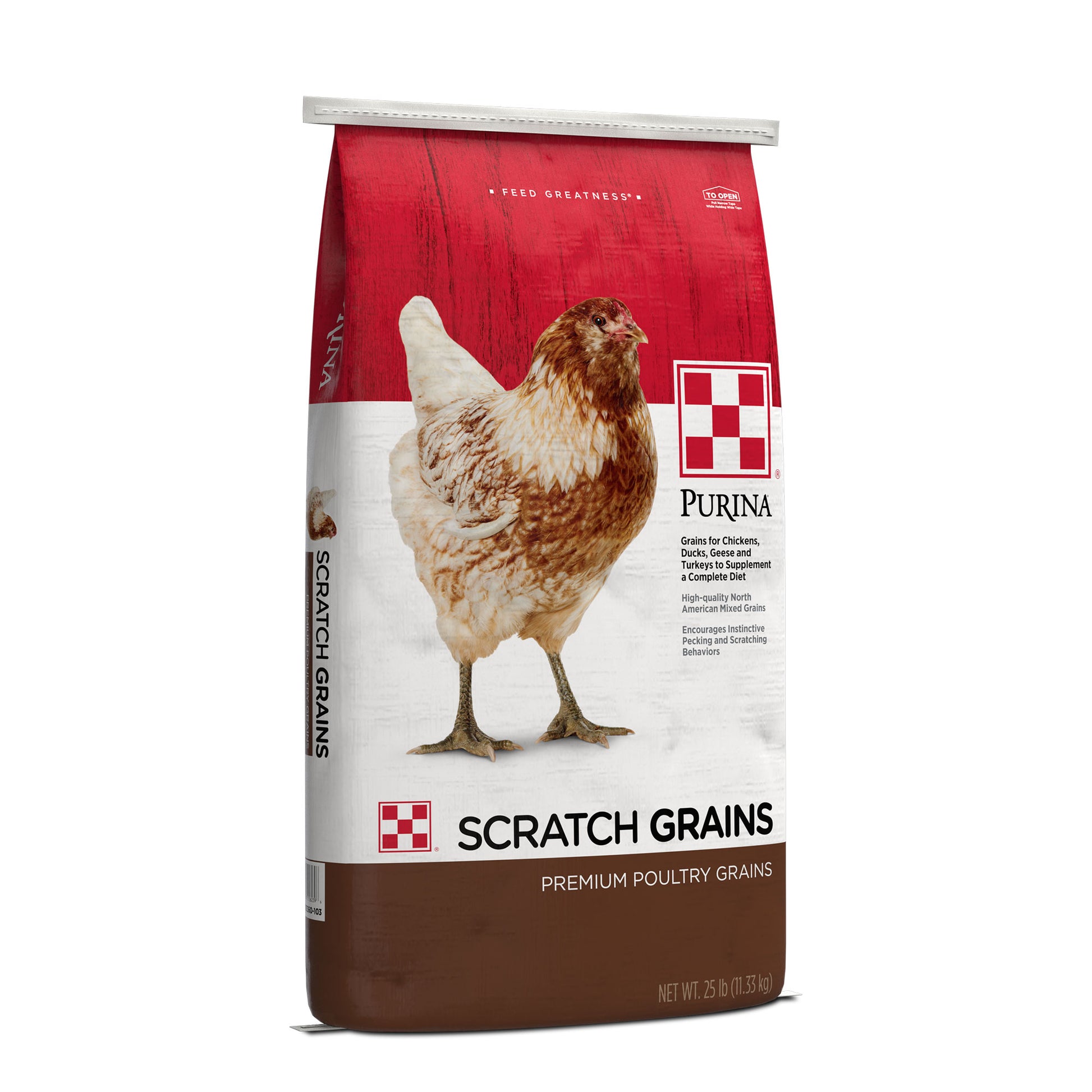 Purina Scratch Grains Poultry Supplemental 25 Pound bag