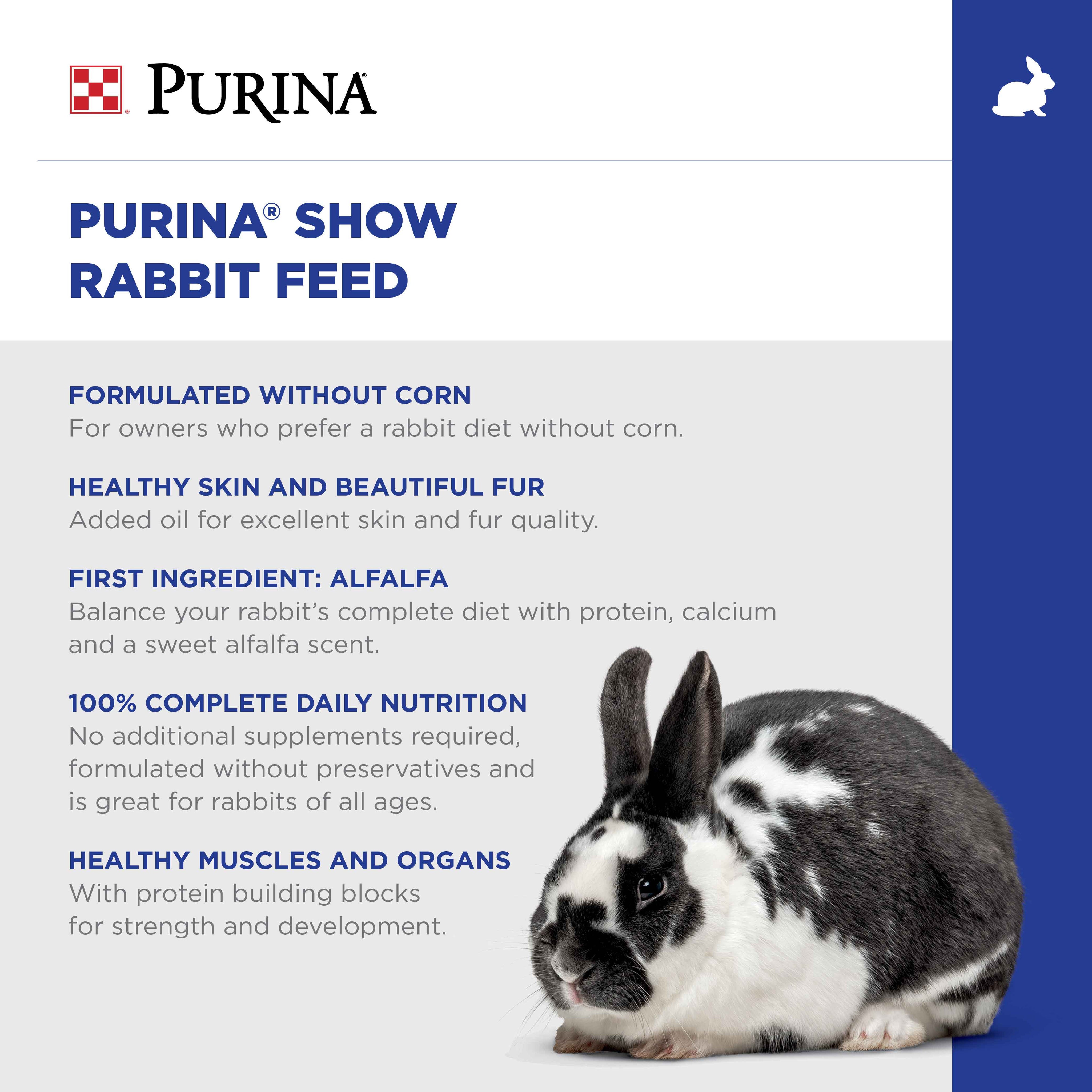 Purina® Pelleted Show Rabbit Feed with Alfalfa | Shop Now – Purina ...