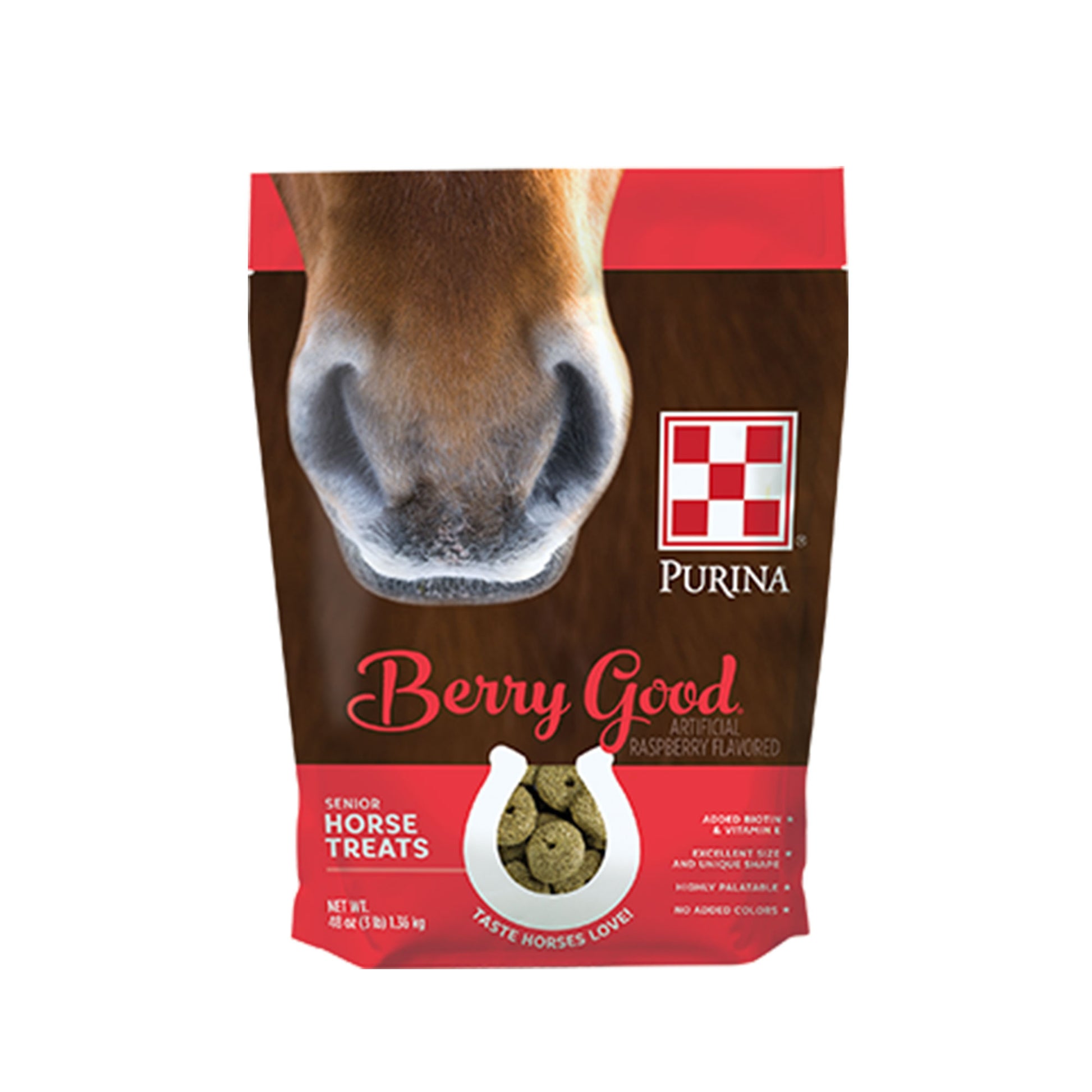 Purina Berry Good Horse treat 3 Pound Bag