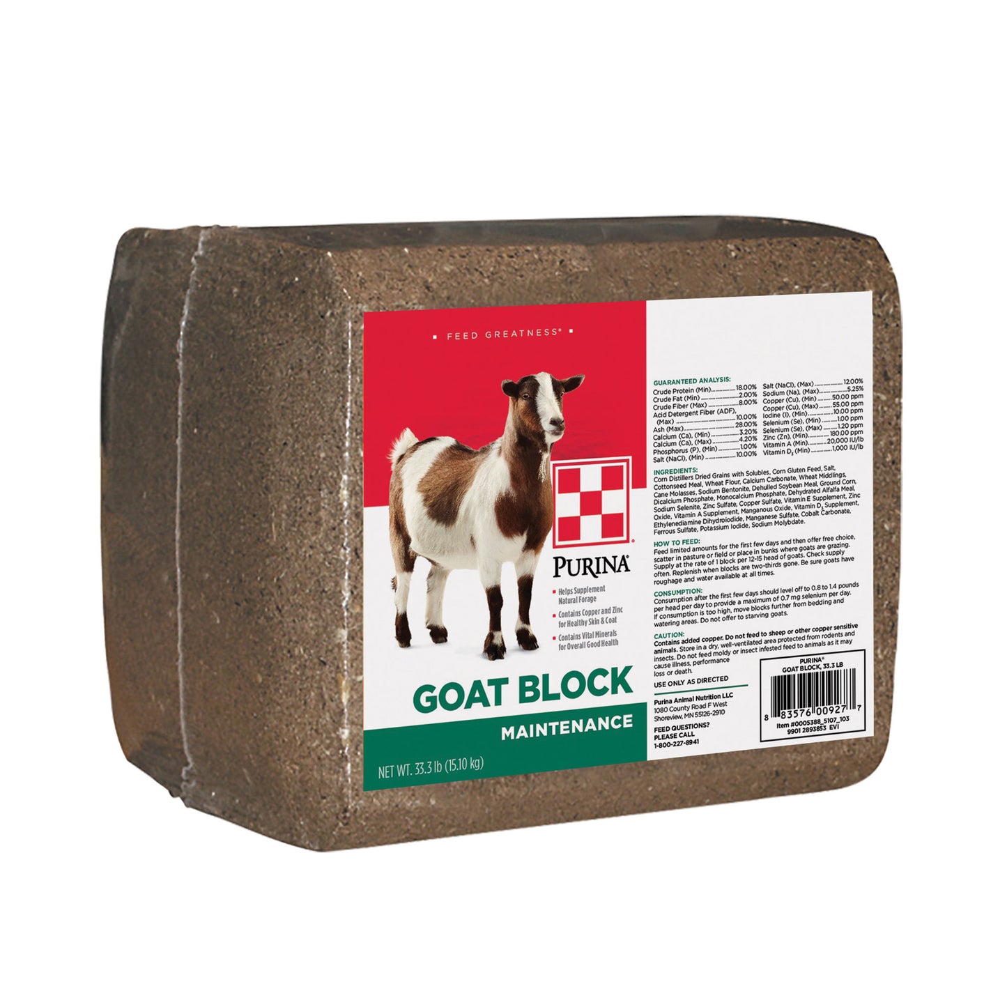 Purina Goat 33.33 Pound Block