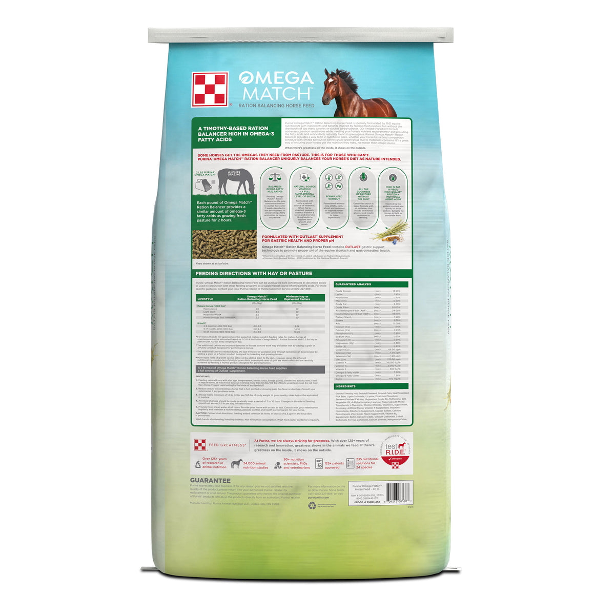 Purina® Omega Match Ration Balancing Horse Feed | Shop Now – Purina ...