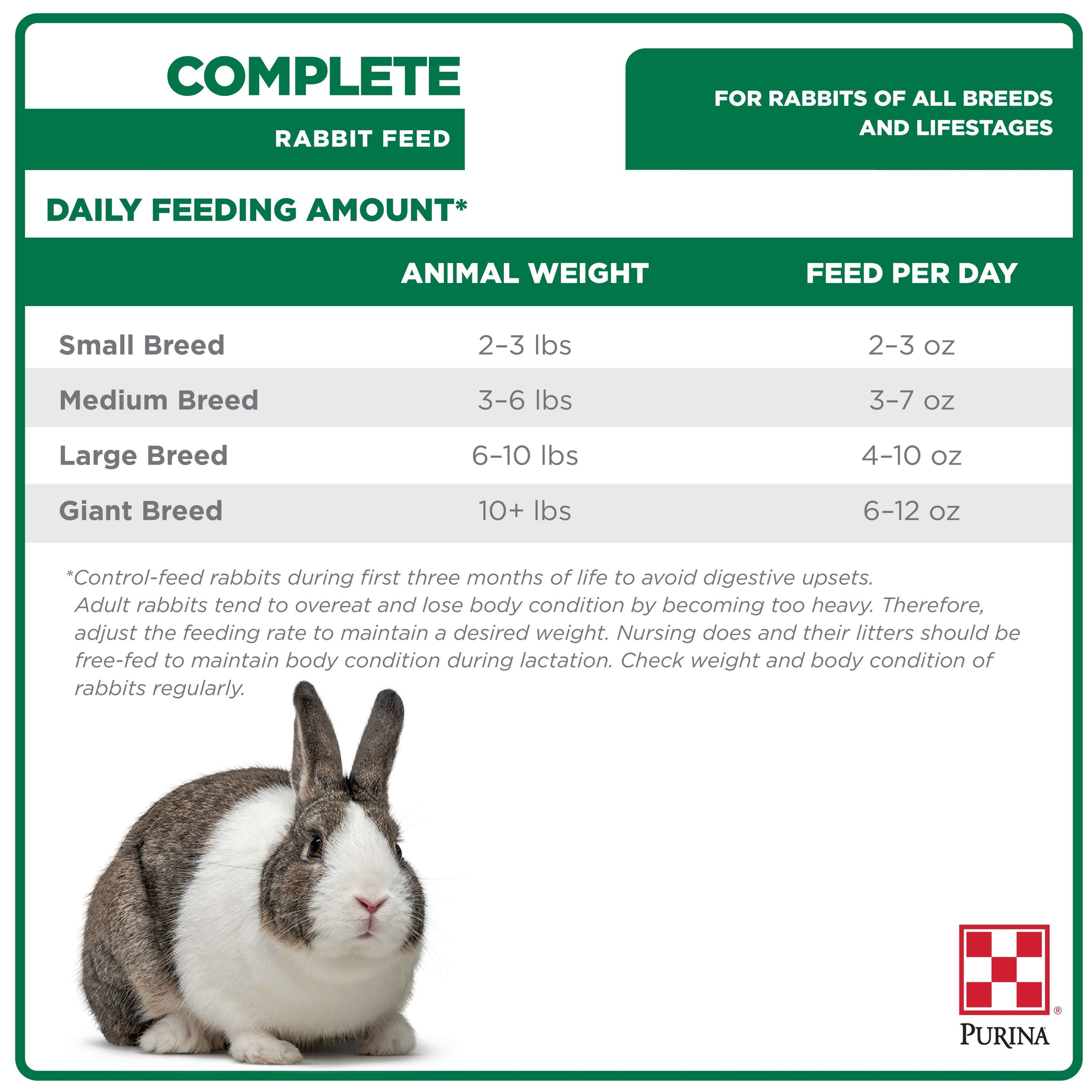 Purina® Rabbit Feed CornFree Pellets For All Life Stages Purina