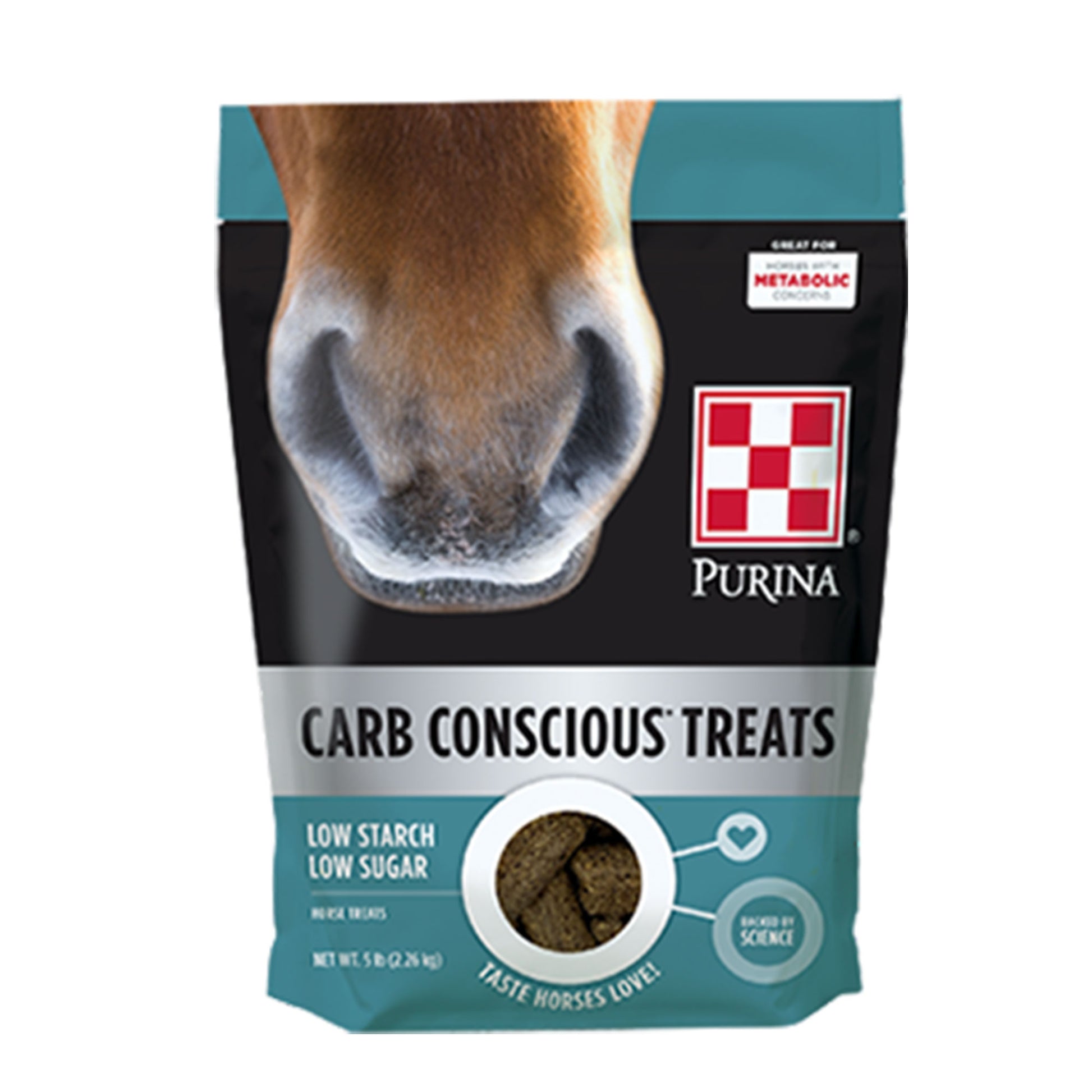 Purina Carb Conscious Horse Treats 5 Pound Pouch