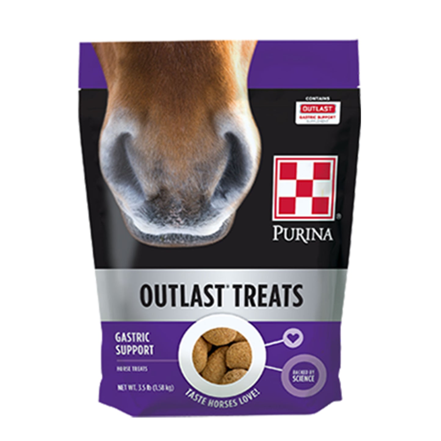 Purina Outlast Horse Treats 3.5 Pound Pouch
