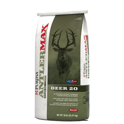 Right angle of Purina AntlerMax Deer 20 Climate Guard 50 Pound Bag