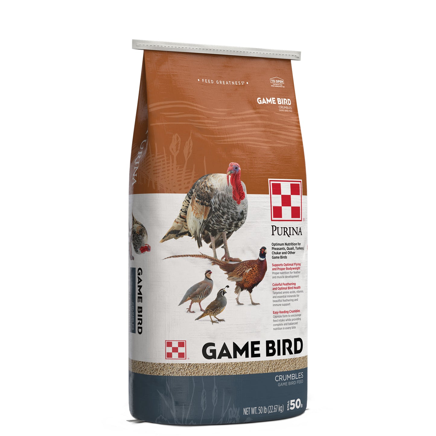 Game Bird 50 Pound Bag Left Tilt
