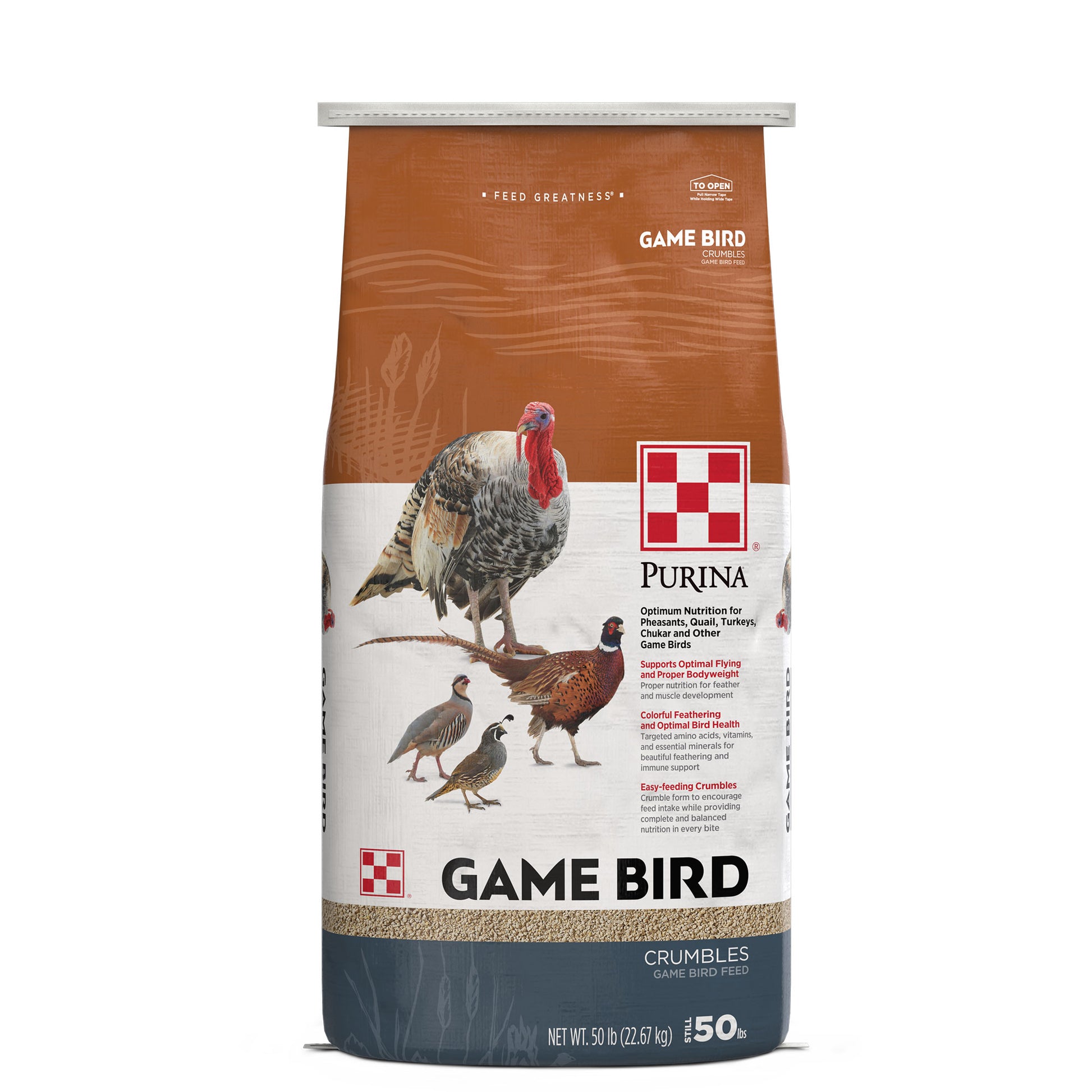 Game Bird 50 Pound Bag Front
