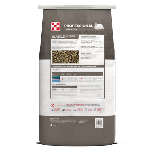 Purina® Professional Rabbit Feed Pellets | 50 Pound Bag – Purina Animal ...